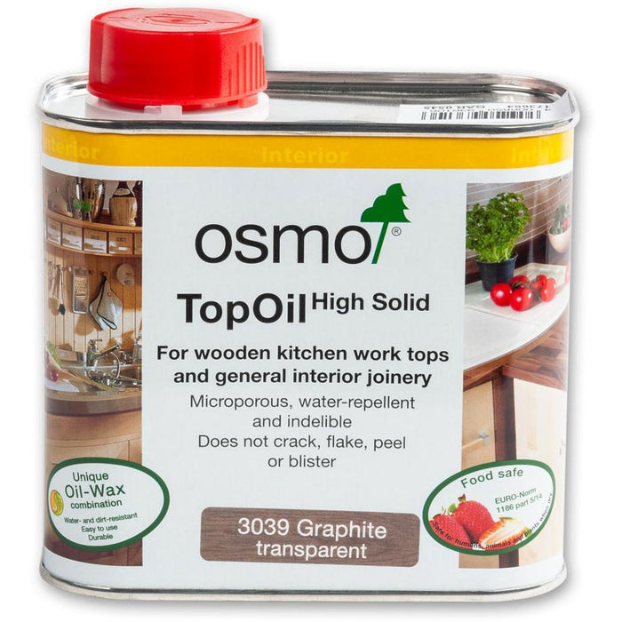OSMO Top-Oil, 3039, Graphite, Satin, 500ml