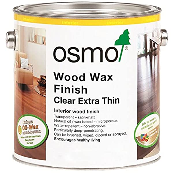 OSMO Wood Wax Finish, 1101, Clear, Extra Thin, 2.5L