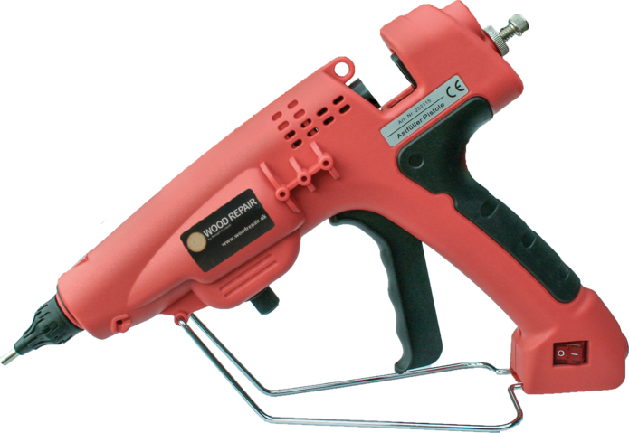 WOOD REPAIR BCD 360 KNOT FILLER GUN - LTD EDITION RED VERSION