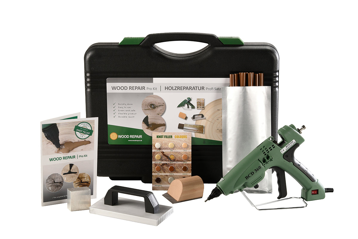 Wood Repair PRO Kit, Knot Filling, c/w All Accessories, 220V — Woodwork